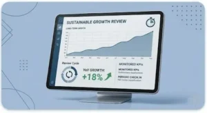 computador com gráfico de crescimento