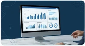 computador com diversos gráficos